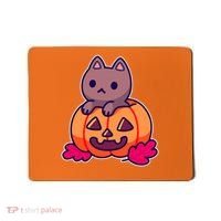 Kitten In pumpkin Cute Halloween Mousepad thumb 0