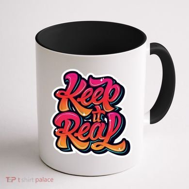 Keep It Real Graffiti Art Coffee Mug back