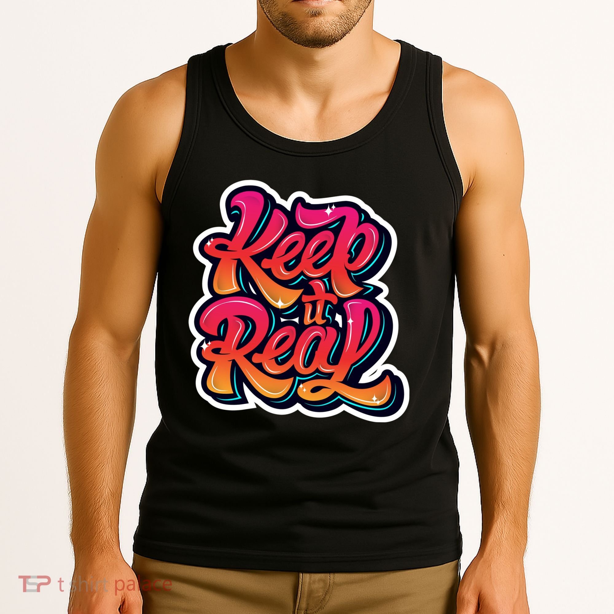 Keep It Real Graffiti Art Tank Top
