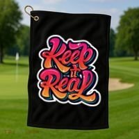 Keep It Real Graffiti Art Golf Towel thumb 1