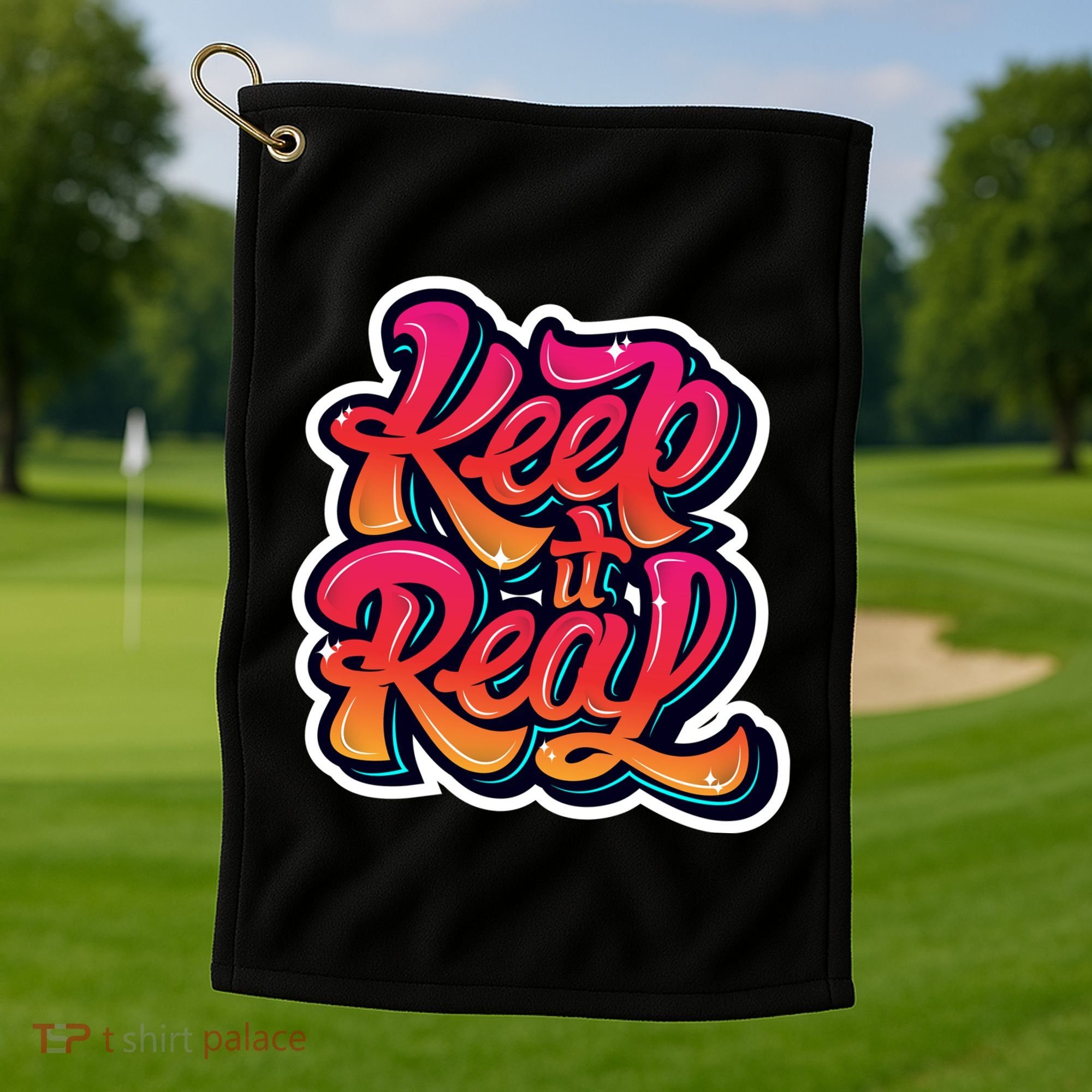 Keep It Real Graffiti Art Golf Towel