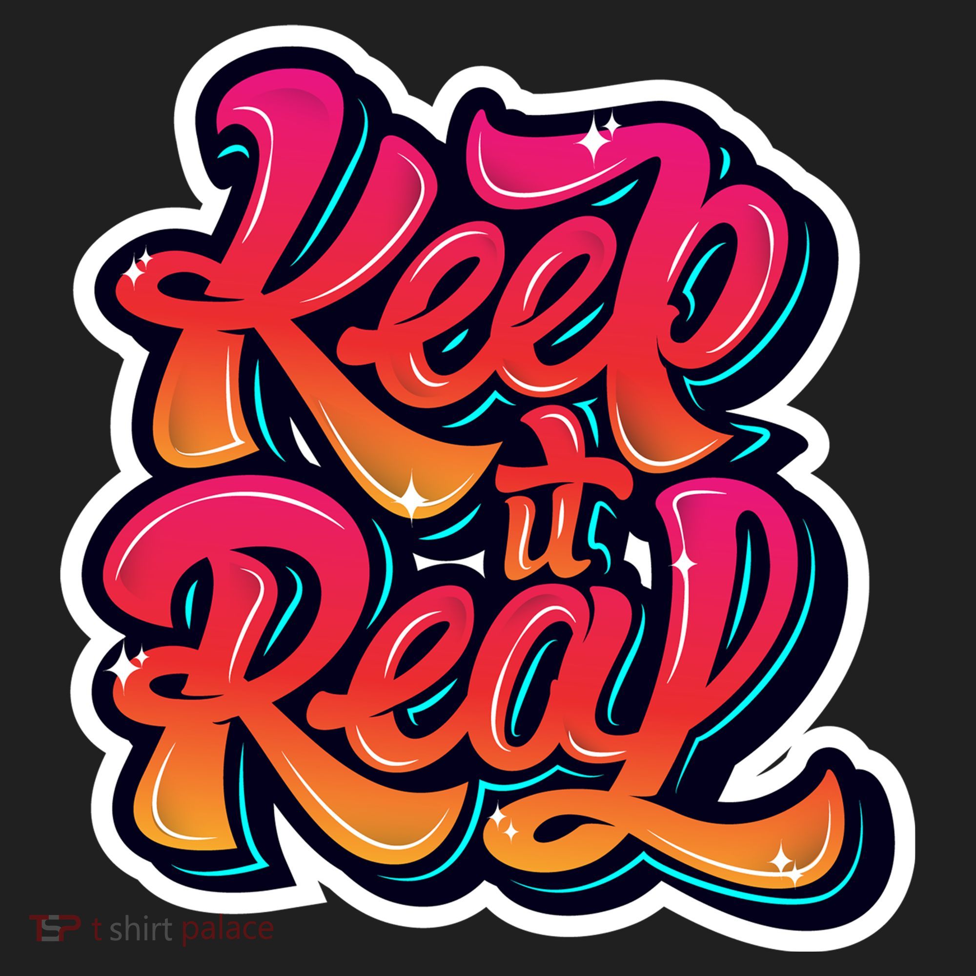 Keep It Real Graffiti Art Golf Towel