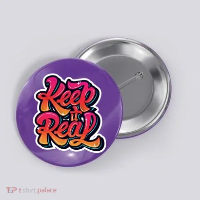 Keep It Real Graffiti Art Button