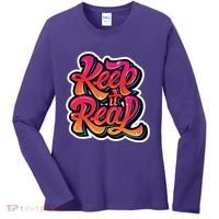 Keep It Real Graffiti Art Women's Long Sleeve Shirt thumb 0