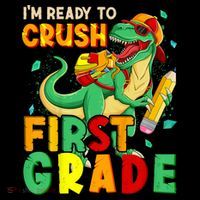 Kids Im Ready To Crush First Grade Back To School Dinosaur Coffee Mug thumb 5