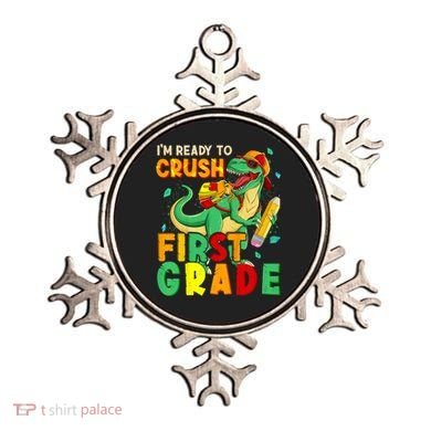 Kids Im Ready To Crush First Grade Back To School Dinosaur Ornament