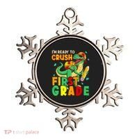 Kids Im Ready To Crush First Grade Back To School Dinosaur Ornament thumb 0