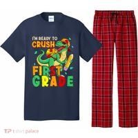 Kids Im Ready To Crush First Grade Back To School Dinosaur Pajama Set thumb 0