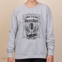 Know ItS Rock And Roll But I Like It Retro Microphone Women's Sweatshirt thumb 0