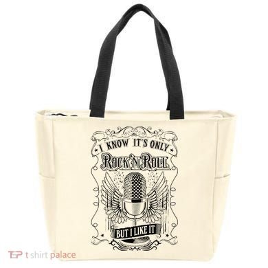 Know ItS Rock And Roll But I Like It Retro Microphone Tote Bag