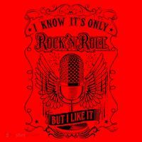 Know ItS Rock And Roll But I Like It Retro Microphone Santa Hat thumb 1
