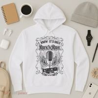 Know ItS Rock And Roll But I Like It Retro Microphone Hoodie thumb 3