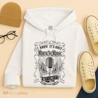 Know ItS Rock And Roll But I Like It Retro Microphone Hoodie thumb 4
