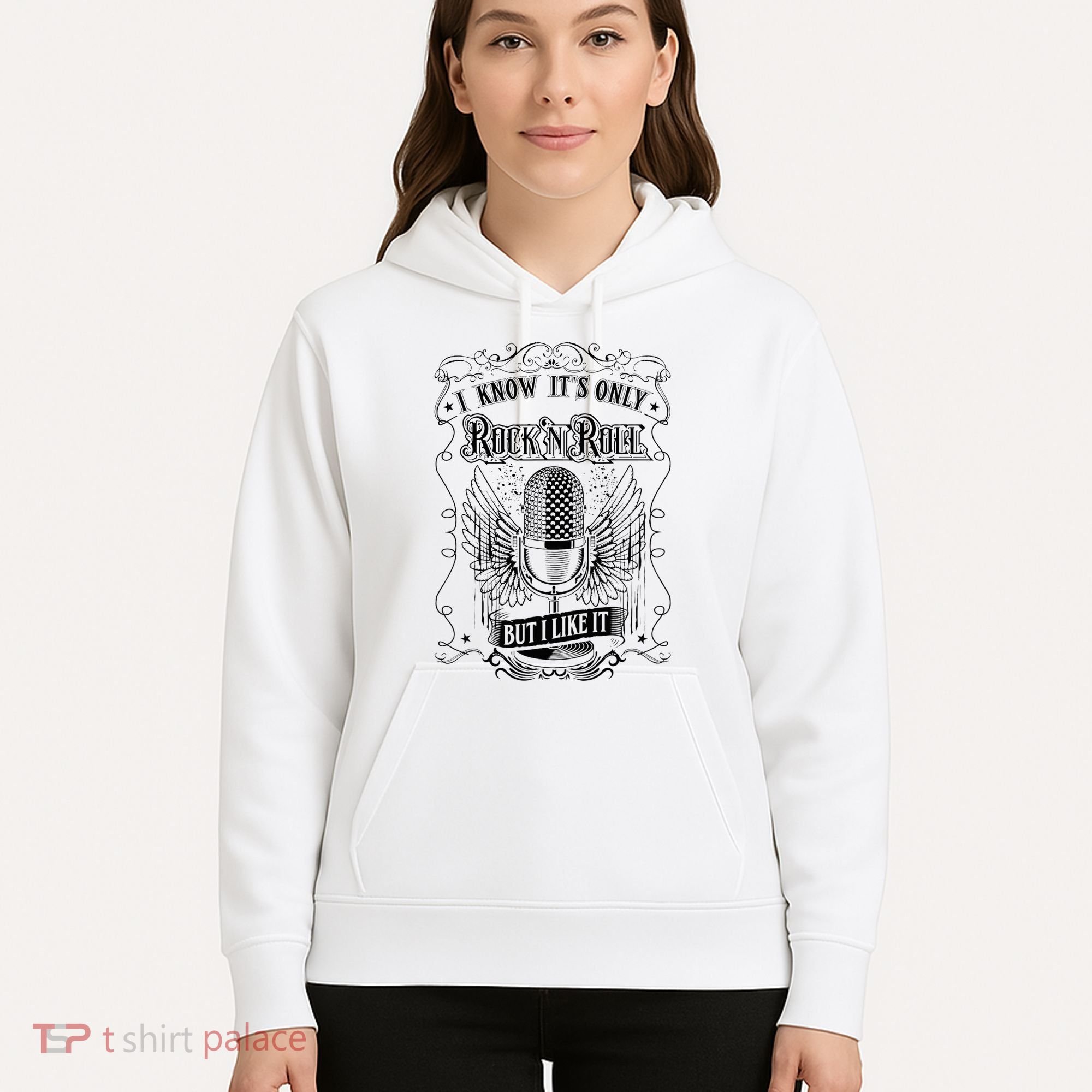 Know ItS Rock And Roll But I Like It Retro Microphone Hoodie