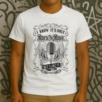 Know ItS Rock And Roll But I Like It Retro Microphone T-Shirt thumb 3