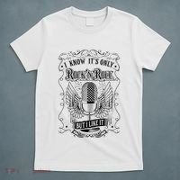 Know ItS Rock And Roll But I Like It Retro Microphone T-Shirt thumb 5