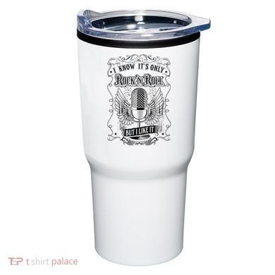 Know ItS Rock And Roll But I Like It Retro Microphone Tumbler