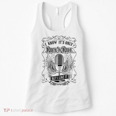 Know ItS Rock And Roll But I Like It Retro Microphone Women's Tank Top