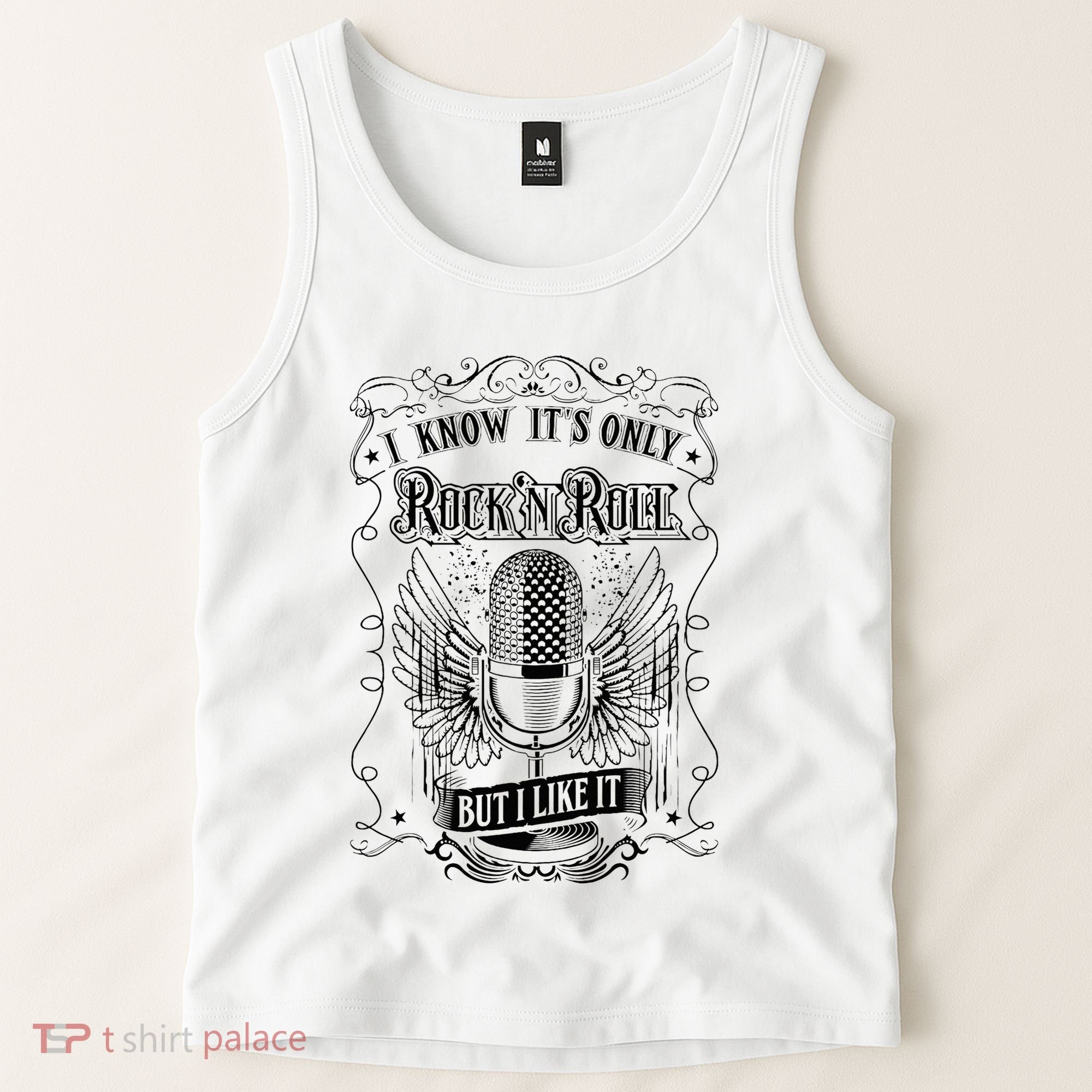Know ItS Rock And Roll But I Like It Retro Microphone Tank Top