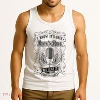 Know ItS Rock And Roll But I Like It Retro Microphone Tank Top thumb 3