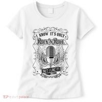 Know ItS Rock And Roll But I Like It Retro Microphone Women's T-Shirt thumb 0