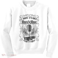 Know ItS Rock And Roll But I Like It Retro Microphone Kids Sweatshirt thumb 0