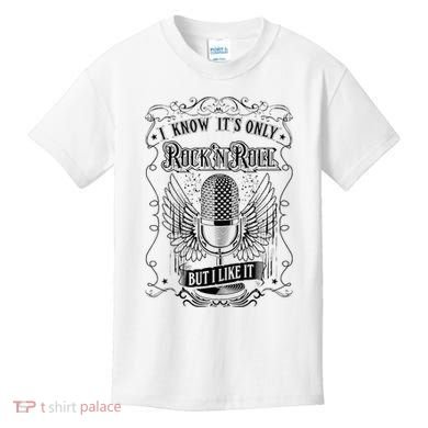 Know ItS Rock And Roll But I Like It Retro Microphone Kids T-Shirt