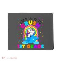 Kids Im Ready To Crush 1st Grade Unicorn Back To School Girl Mousepad thumb 0