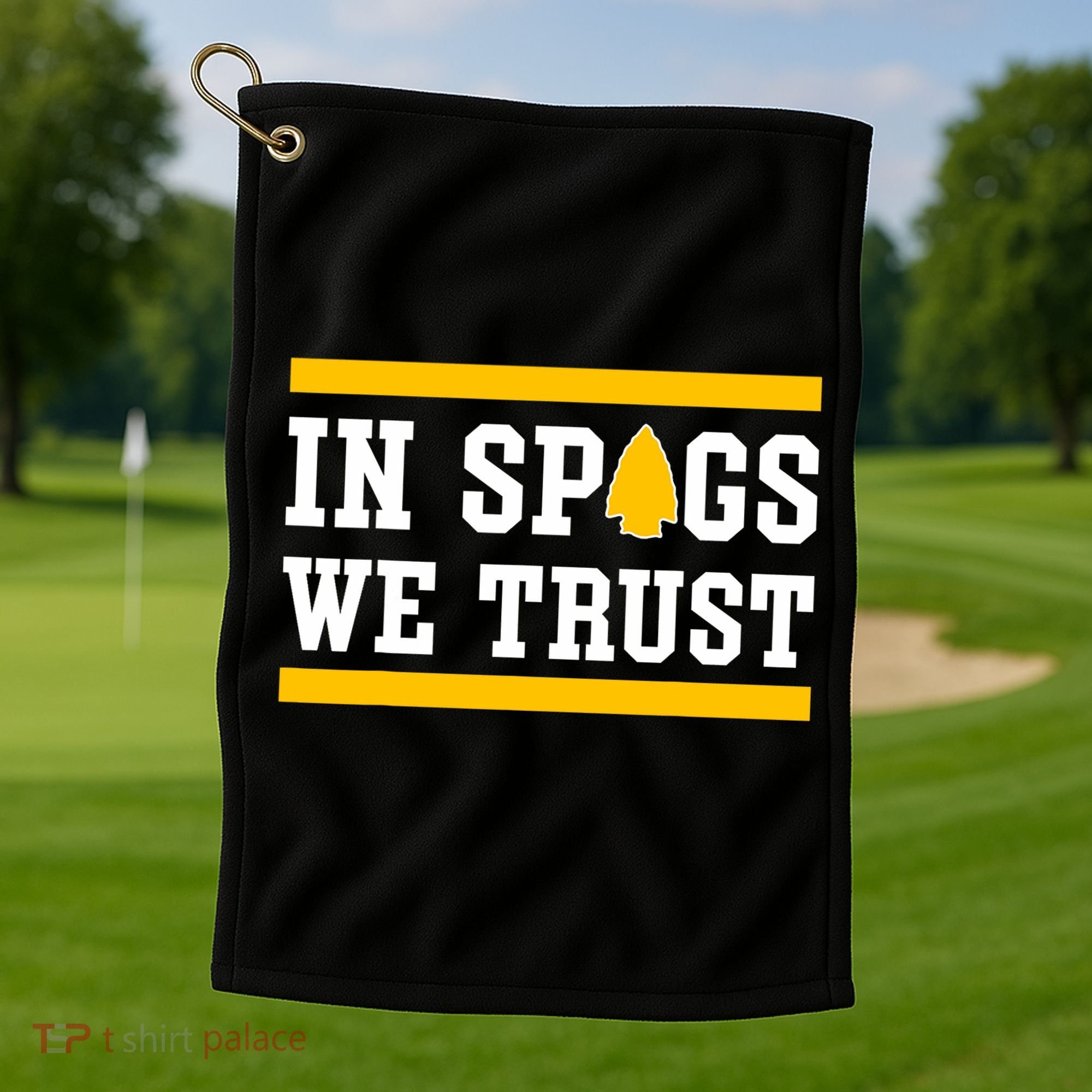 Kc In Spags We Trust Golf Towel