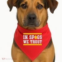 Kc In Spags We Trust USA-Made Doggie Bandana thumb 1