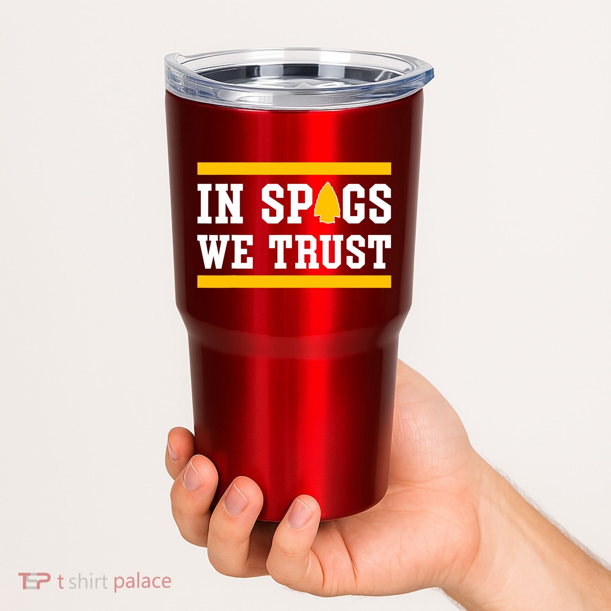 Kc In Spags We Trust Tumbler