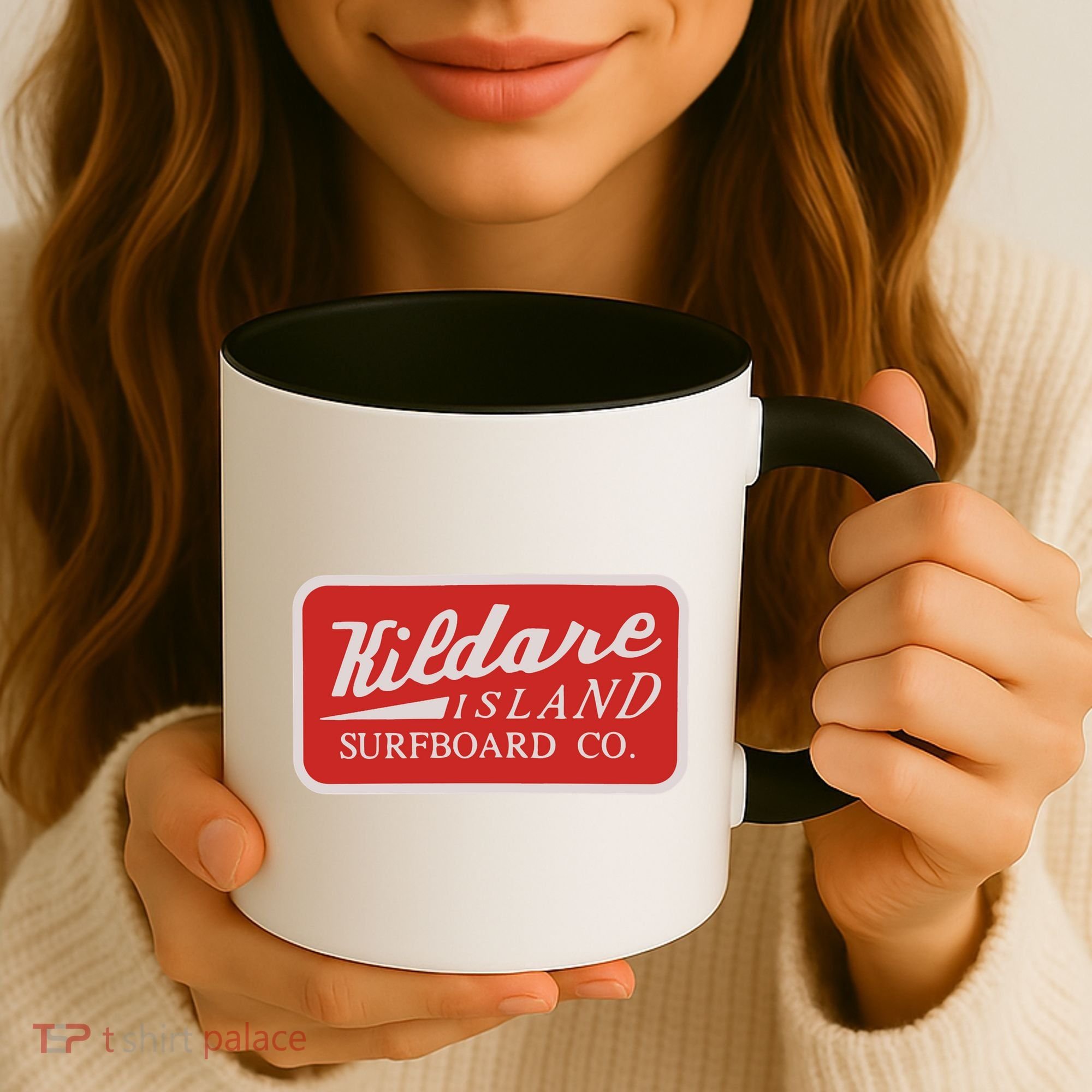 Kildare Island Surfboard Coffee Mug