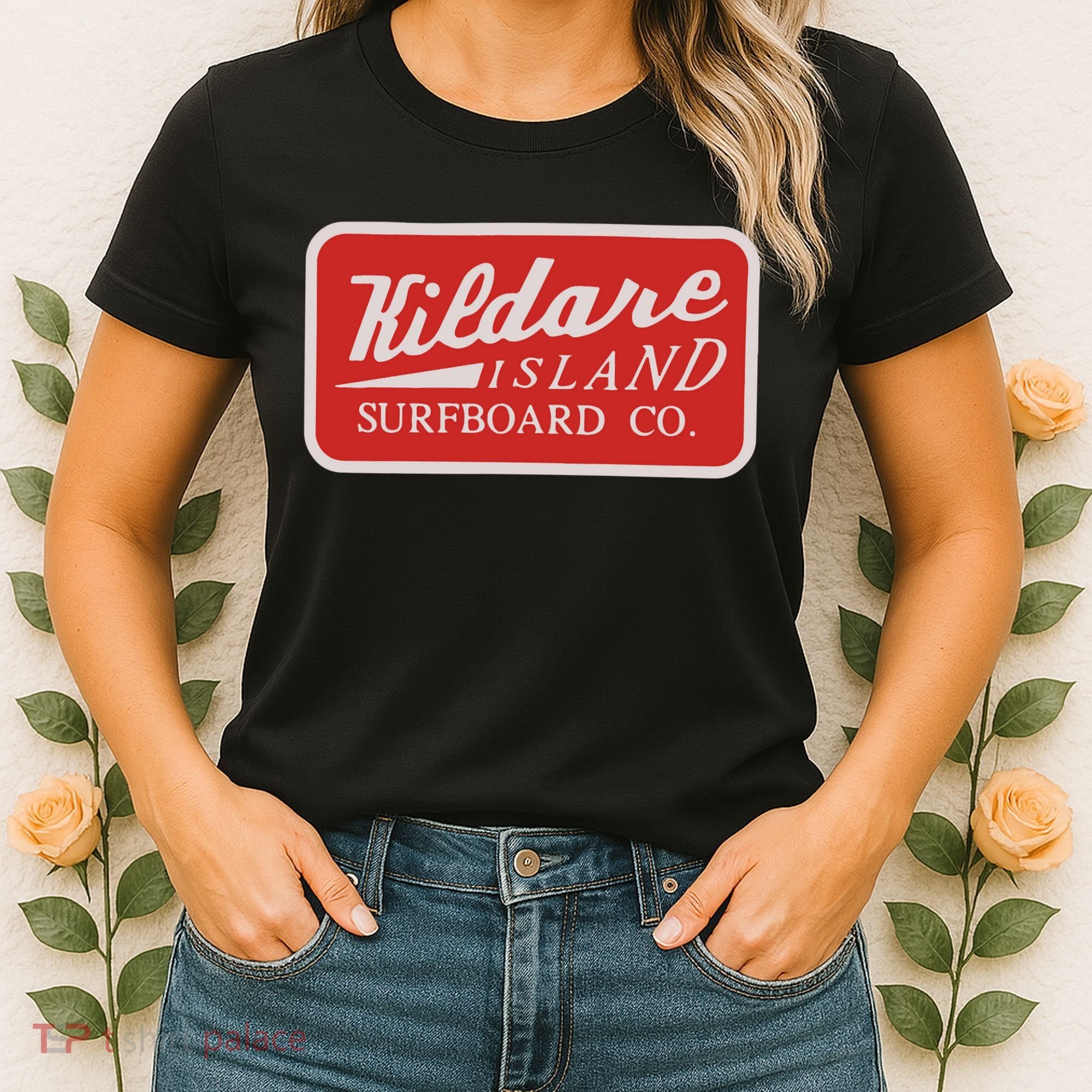 Kildare Island Surfboard Women's T-Shirt