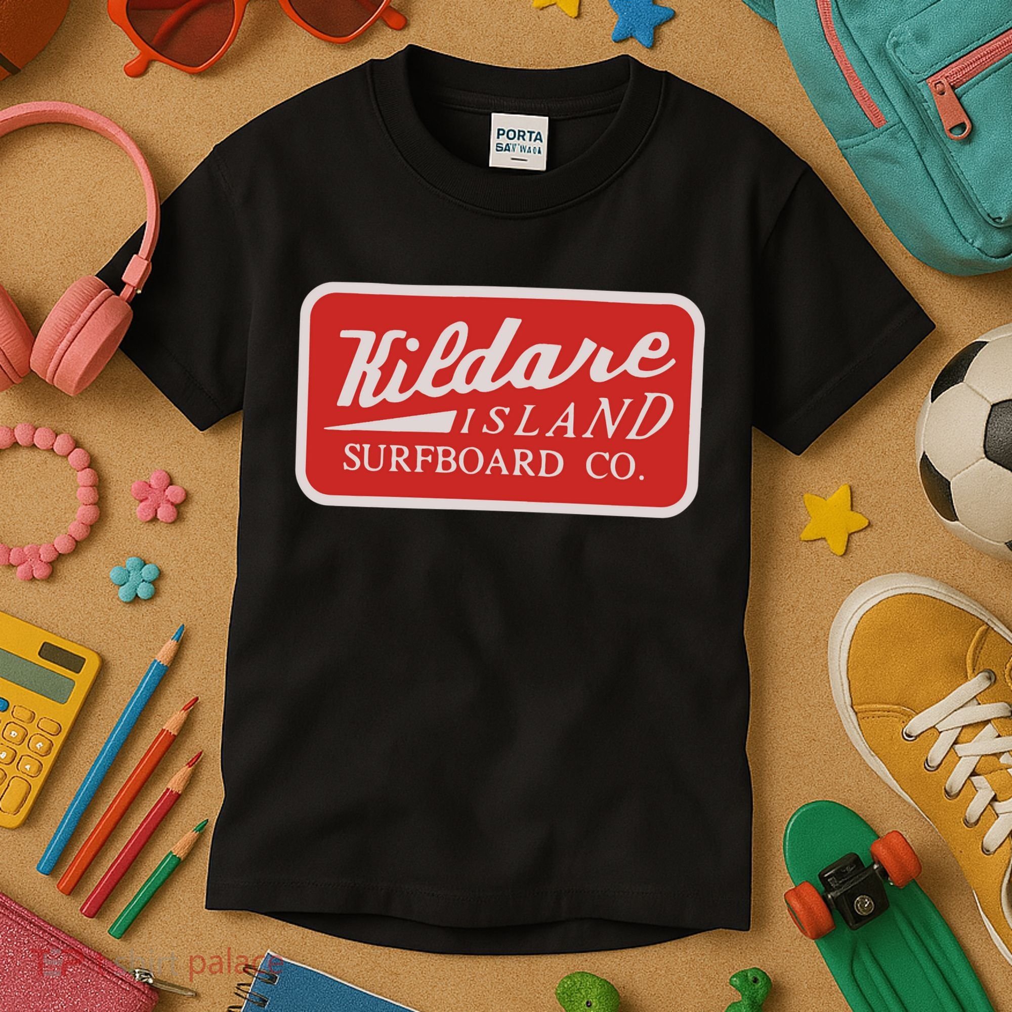 Kildare Island Surfboard Kids T-Shirt