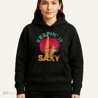 Keepin It Saxy Sax Player Jazz Musician Gifts Saxophone Hoodie thumb 5