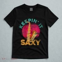 Keepin It Saxy Sax Player Jazz Musician Gifts Saxophone T-Shirt thumb 5