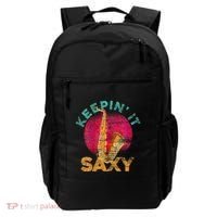 Keepin It Saxy Sax Player Jazz Musician Gifts Saxophone Backpack thumb 0