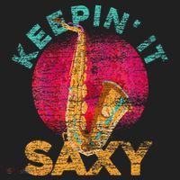Keepin It Saxy Sax Player Jazz Musician Gifts Saxophone Hat thumb 2