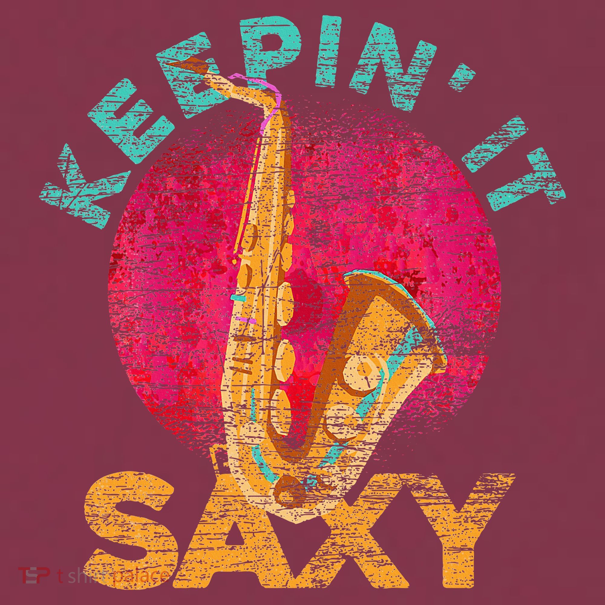 Keepin It Saxy Sax Player Jazz Musician Gifts Saxophone 16oz Travel Tumbler