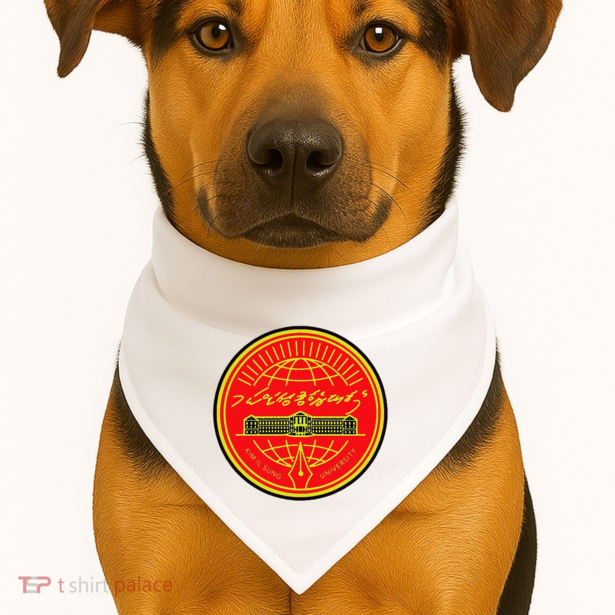 Kim Il Sung University USA-Made Doggie Bandana