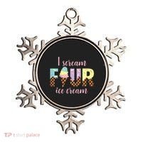 Kids I Scream Four Ice Cream 4th Birthday Ornament thumb 0