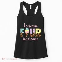 Kids I Scream Four Ice Cream 4th Birthday Women's Tank Top thumb 0