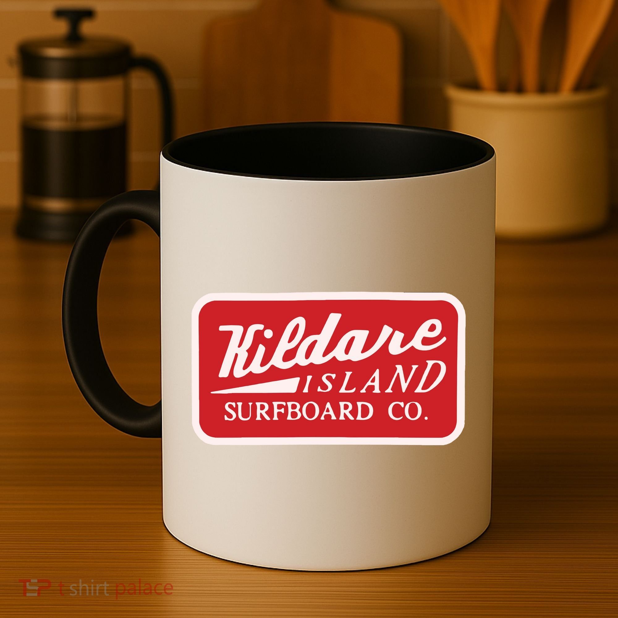 Kildare Island Surfboard Coffee Mug
