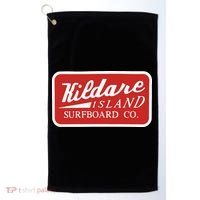 Kildare Island Surfboard Wear Paradise On Earth Golf Towel thumb 0