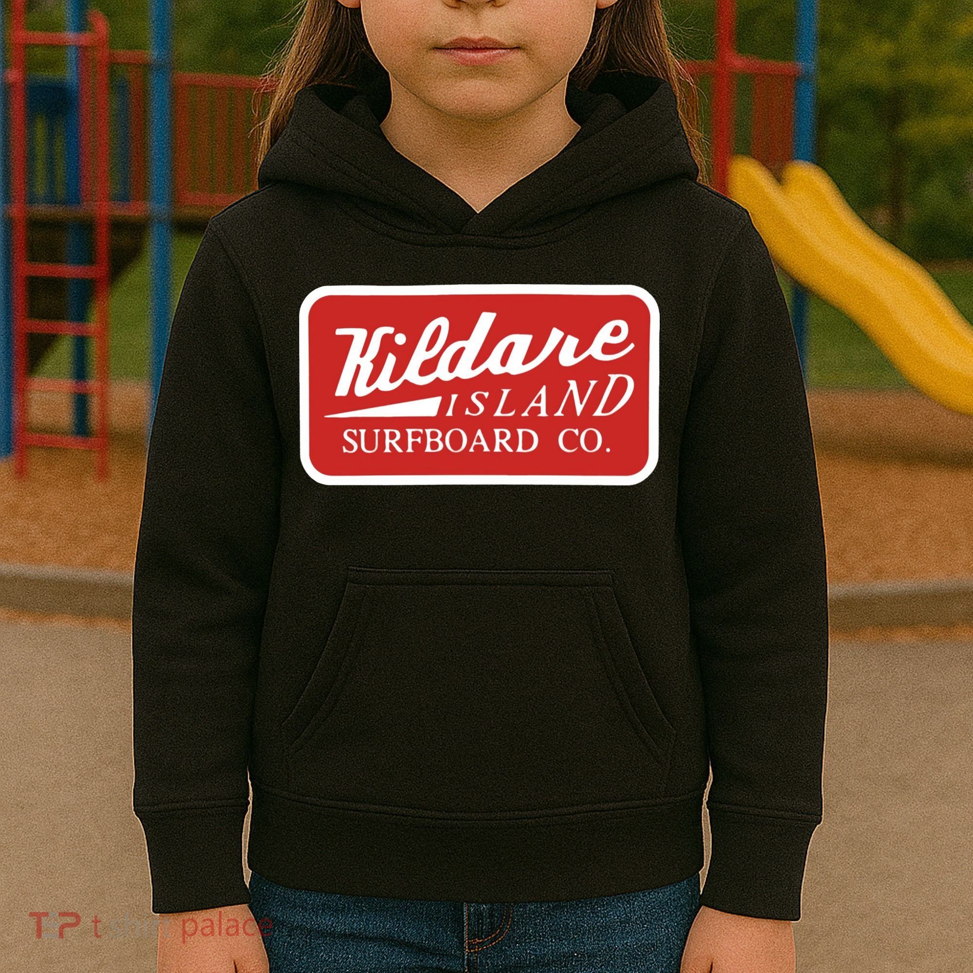 Kildare Island Surfboard Wear Paradise On Earth Kids Hoodie