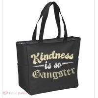 Kindness Is So Gangster Positive Motivation Be Kind Tote Bag thumb 2