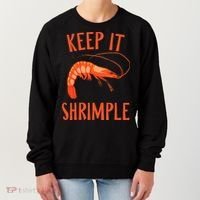 Keep It Shrimple Shrimps Crawfish Crab Seafood Lover Women's Sweatshirt thumb 0