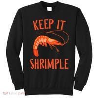 Keep It Shrimple Shrimps Crawfish Crab Seafood Lover Sweatshirt thumb 0