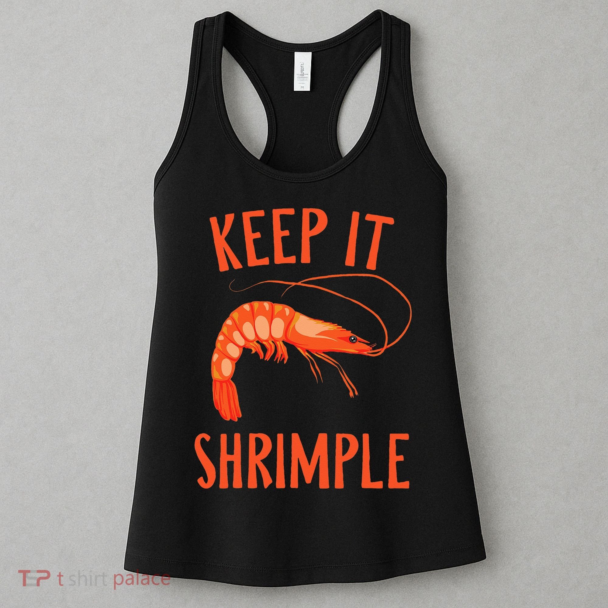Keep It Shrimple Shrimps Crawfish Crab Seafood Lover Women's Tank Top
