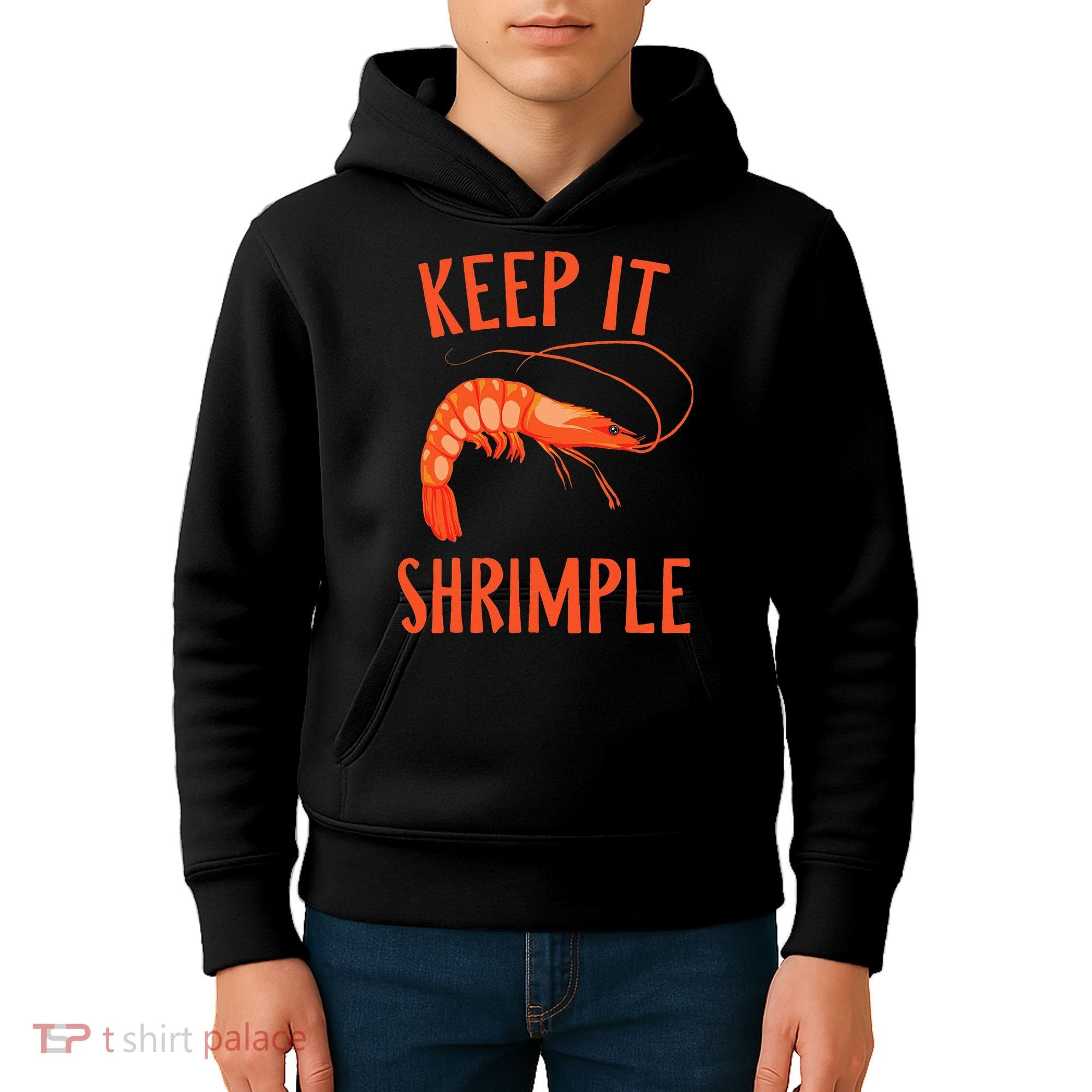 Keep It Shrimple Shrimps Crawfish Crab Seafood Lover Kids Hoodie